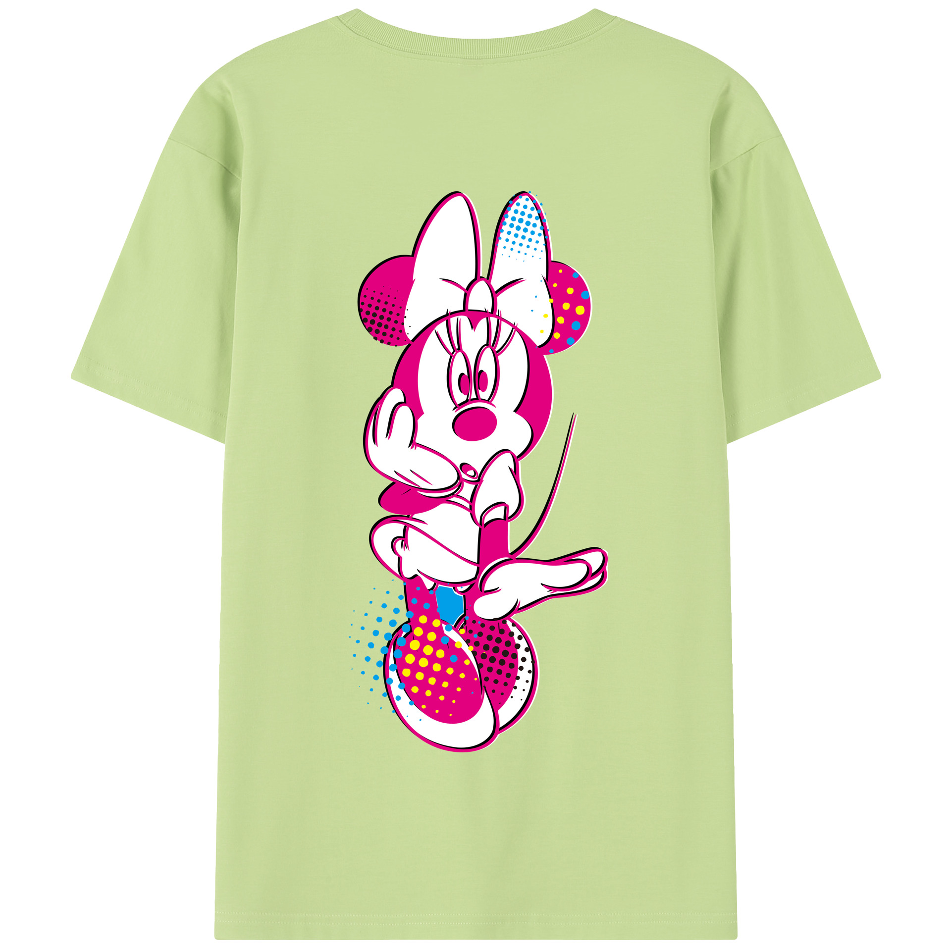 （画像用） ミッキーマウス Mickey Mouse 綿100％半袖Tシャツ（背面プリント）